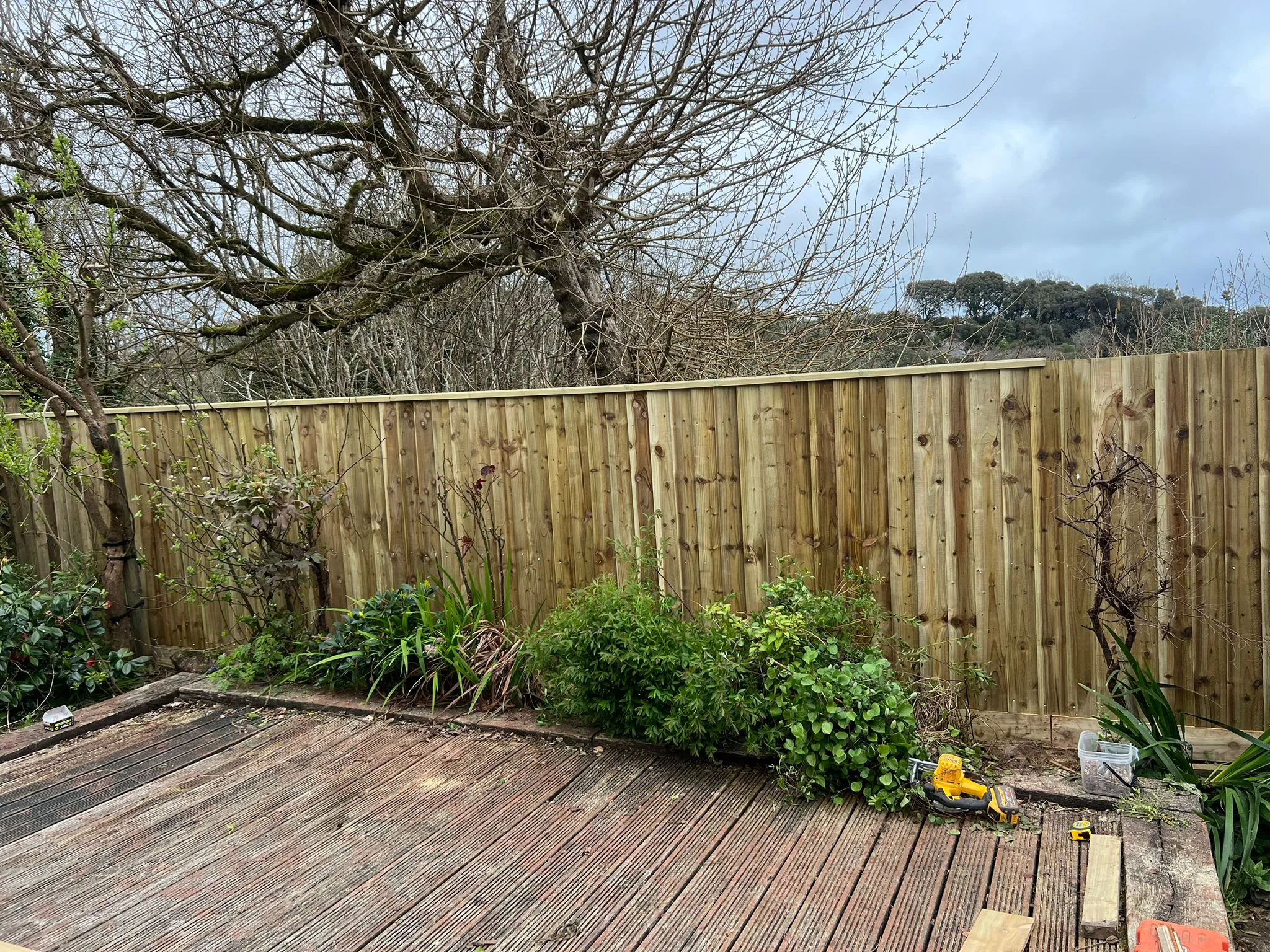 Heavy-duty 4x4 posts with Postcrete foundations