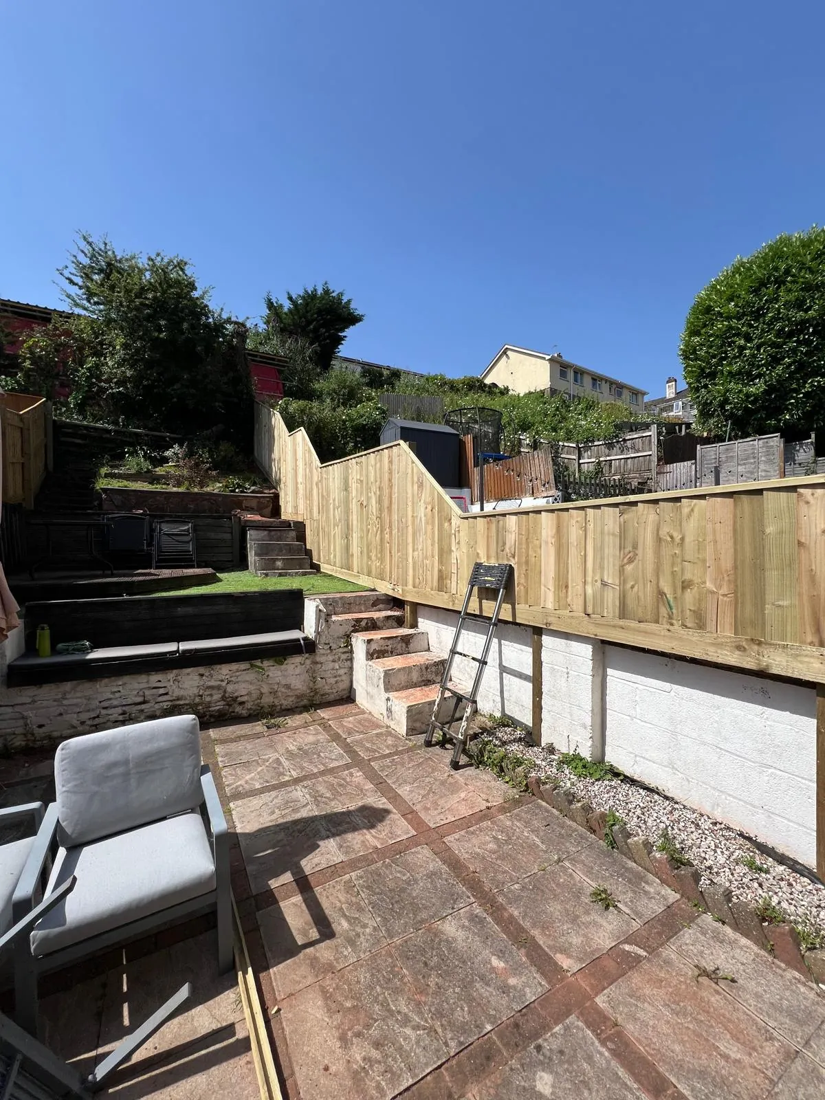 Gravel boards and galvanised fixings used in Paignton closeboard fence