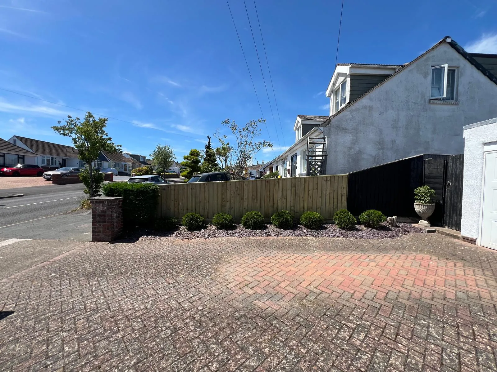 Completed closeboard fence installation in Paignton, Devon