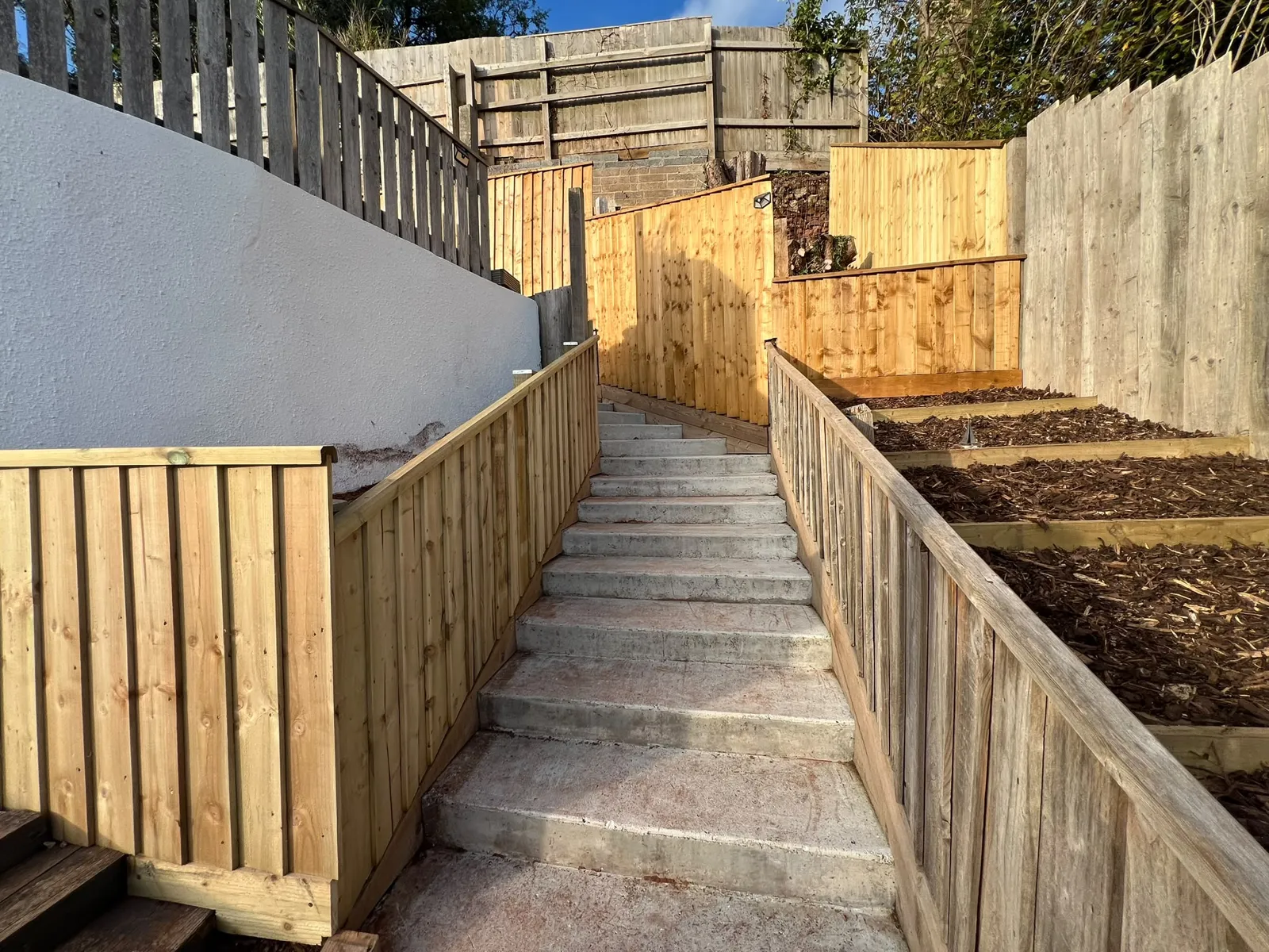 Tongue and Groove Retaining Fence in Paignton | Case Study