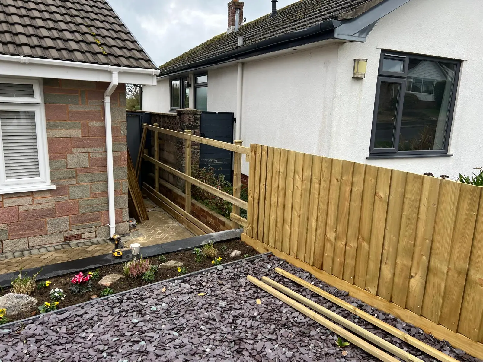 Another Successful Garden Fencing Project in Brixham