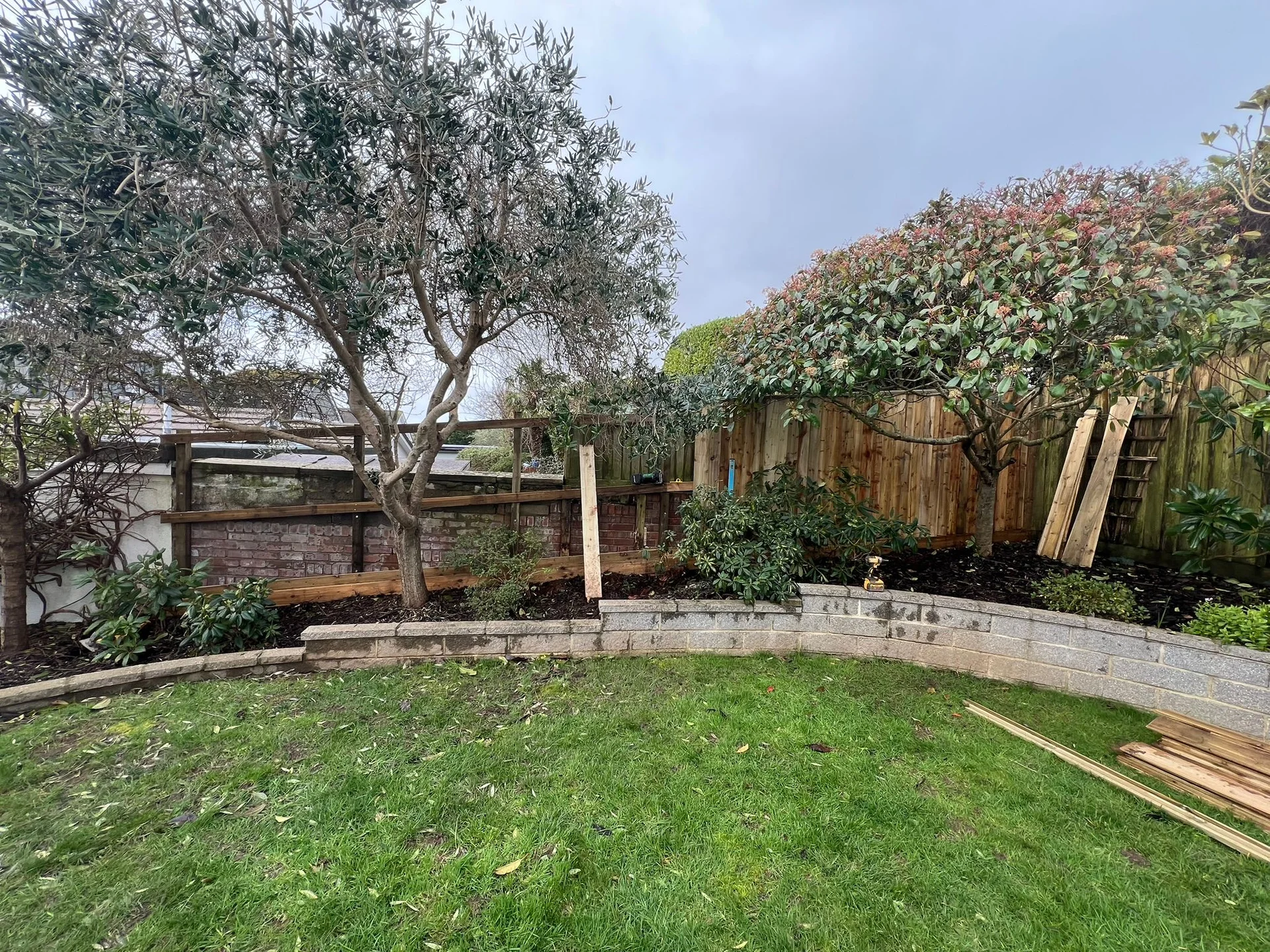 Premium timber panels installation